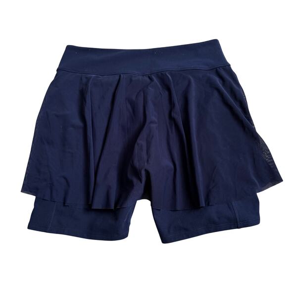 Eleven by Venus Williams Tennis Shorts Sheer Skirt Women's XL Navy Blue - Picture 2 of 4